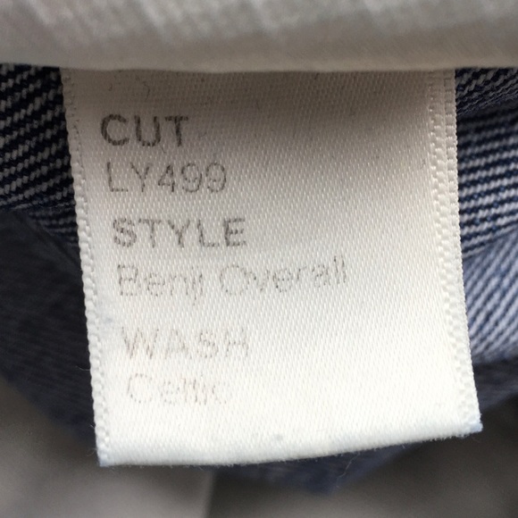 ☮️Reformation BENJI DISTRESSED Denim Overall in Celtic Size 6 - Picture 15 of 16